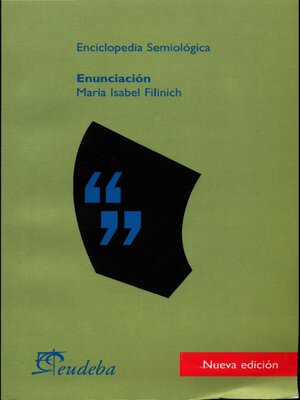 cover image of Enunciación